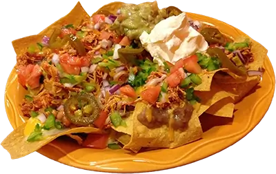 El Agave Nachos in a plate